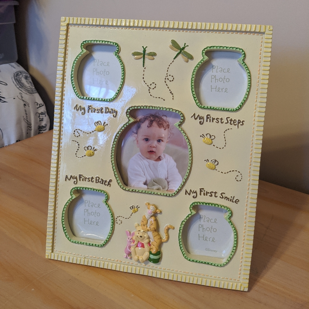 Winnie the pooh my firsts picture frame